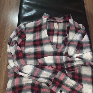 Zara plaid top